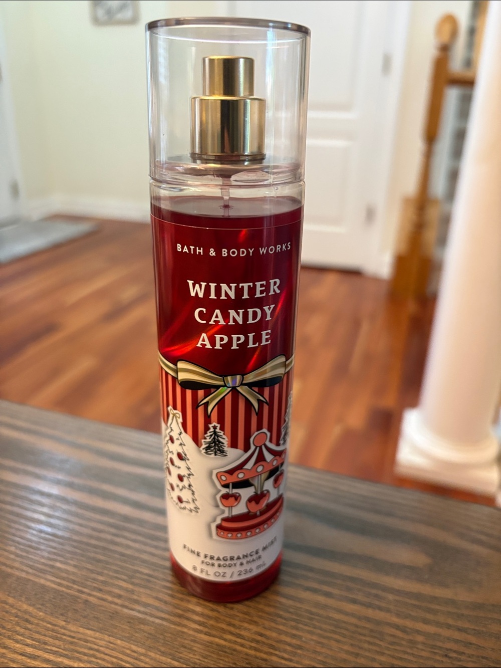 Bath & Body Works Winter Candy Apple Fine Fragrance Mist - Red, Gold
